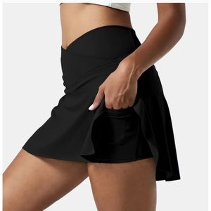 NWT Halara Black Tennis Skirt
